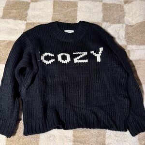 Gilli Black and White Cozy Sweater